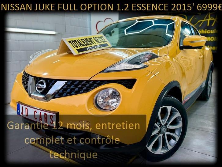 NISSAN JUKE 1.2 ESSENCE ‼️GARANTIE 1 AN CTOK‼️, Auto's, Nissan, Bedrijf, Te koop, Juke, 360° camera, ABS, Achteruitrijcamera, Airbags