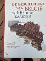 De geschiedenis van België in 100 Oude kaarten, Livres, Atlas & Cartes géographiques, Enlèvement ou Envoi, Belgique, Neuf