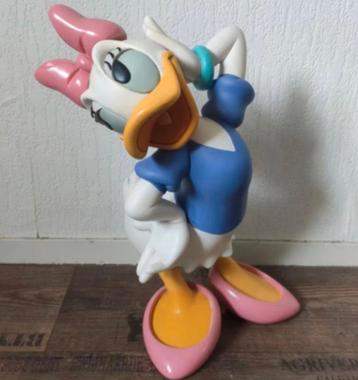 Statue Disney Daisy Duck en résine avec figurine Donald, Enlèvement ou Envoi, Comme neuf, Statue ou Figurine