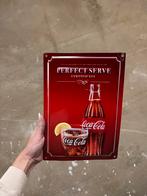Coca cola metalen wanddecoratie, Ophalen, Gebruikt