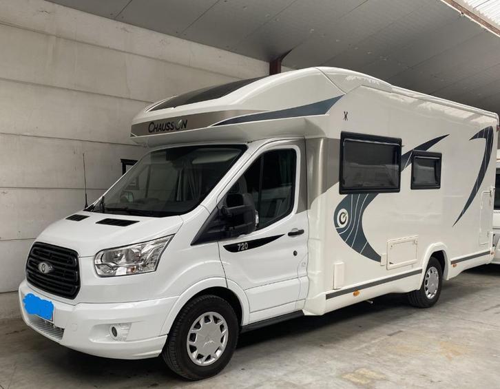 mobilhome chausson korus 720, Caravans en Kamperen, Mobilhomes, Particulier, tot en met 6, Half-integraal, Chausson, Ford, Diesel