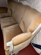 Vintage barok salon – 3-zit + fauteuil – Louis XV stijl, Huis en Inrichting, Ophalen, Gebruikt, Vierpersoons of meer