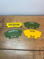 4 emaille tank plaatjes, Ophalen of Verzenden