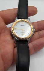 Pontiac Pacific 100m horloge, Handtassen en Accessoires, Staal, Polshorloge, Ophalen of Verzenden, Leer