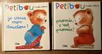 PETIBOU : 2 jolis albums tendres pour petits dès 2 ans - 4€p, Boeken, Kinderboeken | Baby's en Peuters, Ophalen of Verzenden, Gelezen