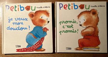 PETIBOU : 2 jolis albums tendres pour petits dès 2 ans - 4€p beschikbaar voor biedingen