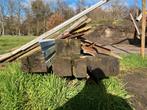 Gratis treinbilzen 4 stuks goede staat, Tuin en Terras, Palen, Balken en Planken, Ophalen, Gebruikt, Balken