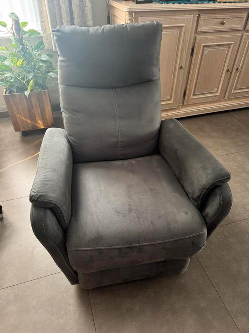 Grijze elektrische stoel, Huis en Inrichting, Fauteuils, Gebruikt, Stof, 75 tot 100 cm, 75 tot 100 cm, Ophalen