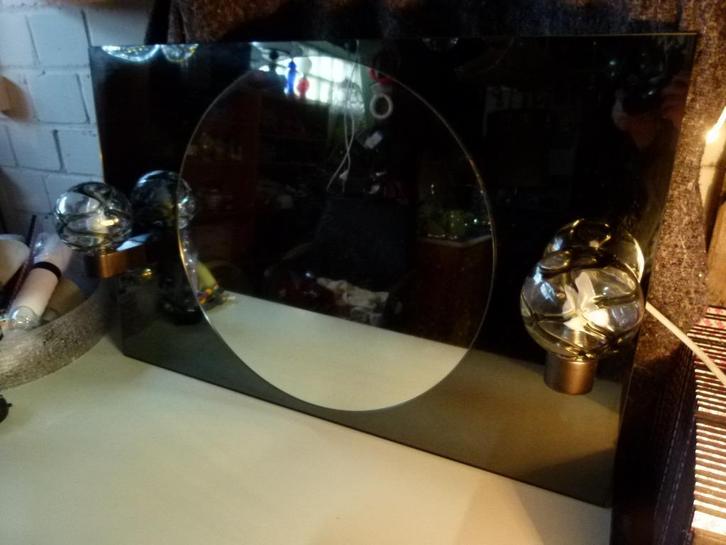 vintage spiegel badkamer met Doria verlichting 70er, Verzamelen, Retro, Huis en Inrichting, Ophalen