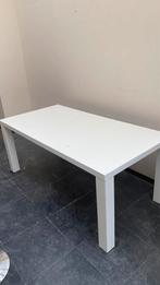 Witte tafel, Huis en Inrichting, Tafels | Eettafels, Zo goed als nieuw, Ophalen