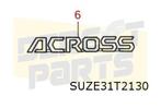 Suzuki Across (9/20-) (A5Z) embleem tekst "Cross" op achterk, Verzenden, Nieuw, Suzuki