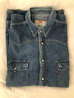 Chemise Levi's en vraie toile de jeans, années 80, Levis, Gedragen, Blauw, Halswijdte 43/44 (XL)