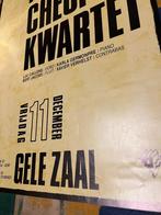 Vintage poster Het cheops Kwartet, Gele zaal *Antwerpen 1987, Verzamelen, Deurposter of groter, Ophalen of Verzenden, Muziek, Rechthoekig Staand