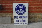 Spa Monopole 1934 originele emaille plaat, Verzamelen, Ophalen, Gebruikt, Reclamebord