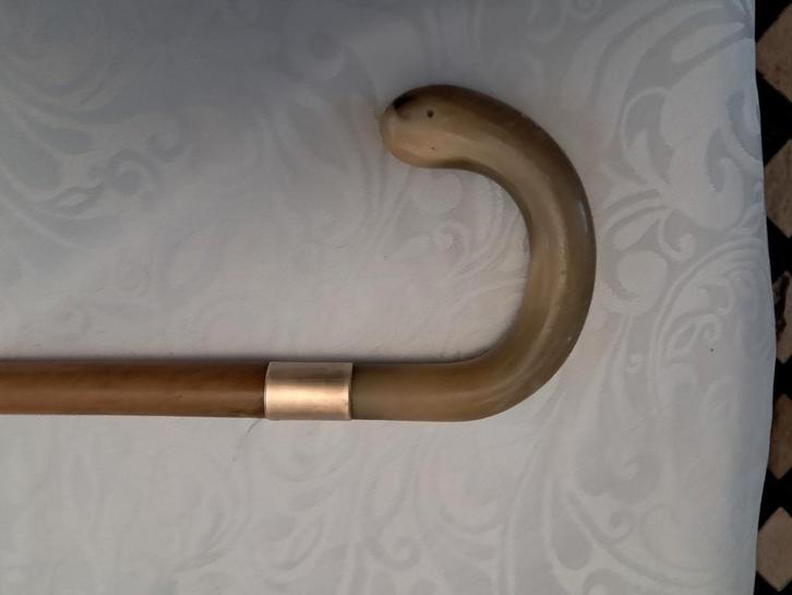 Wandelstok tussen 1809 en 1819 met 18kt gouden ring, Antiek en Kunst, Antiek | Overige Antiek, Ophalen