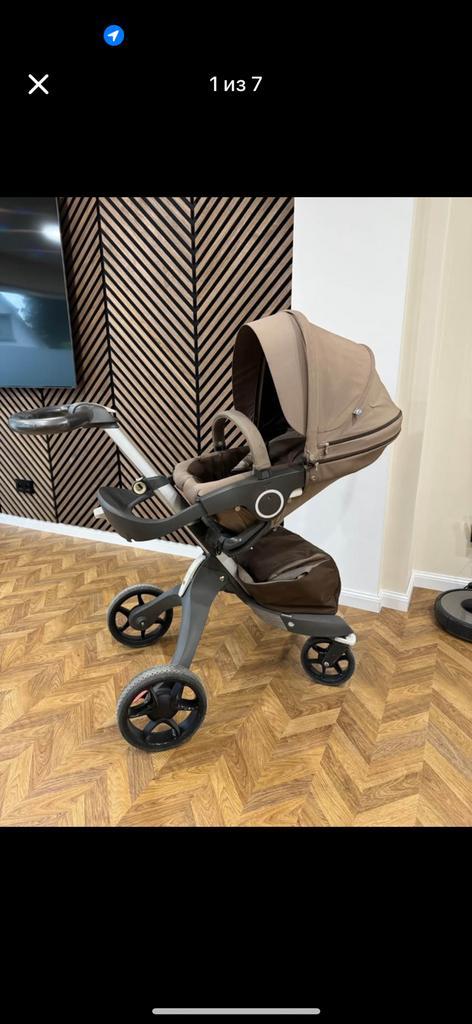 Landau + siège auto + housse de pluie + moustiquaire, Enfants & Bébés, Poussettes & Combinaisons, Comme neuf, Poussette combi