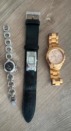 3 horloges 1x D&G 2x Guess, Handtassen en Accessoires, Horloges | Dames, Ophalen, Gebruikt, Dolce & Gabbana