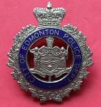 Badge canadien de la police d'EDMONTON (Province d'Alberta), Collections, Objets militaires | Général, Emblème ou Badge, Gendarmerie