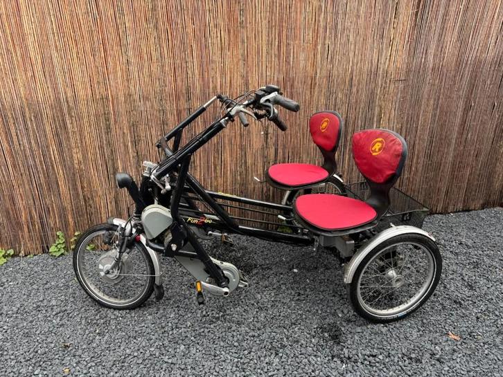 Van Raam Fun2Go Electrische Duofiets, Vélos & Vélomoteurs, Vélos | Tricycles, Enlèvement ou Envoi
