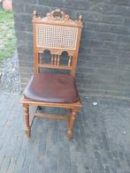 6 Houten stoelen met lederen zitting, Ophalen