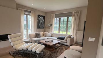 Hoekbank Minotti in beige stof  beschikbaar voor biedingen