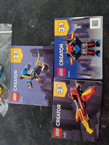 Lego creator Superrobot -2robots en een vliegtuig in 1set beschikbaar voor biedingen