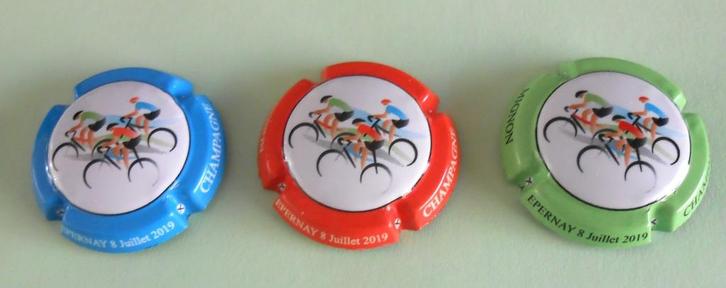 3 champagnefietsen - Pierre Mignon Epernay 8/7/2019, Verzamelen, Overige Verzamelen, Nieuw, Ophalen of Verzenden