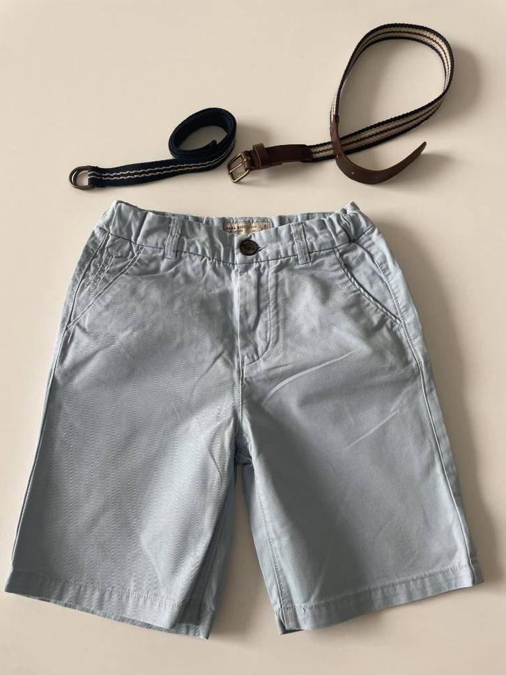 Short bleu clair avec ceinture assortie taille 116, Enfants & Bébés, Vêtements enfant | Taille 116, Comme neuf, Garçon, Pantalon