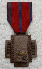 Medaille, Vuurkruis 14-18. (Versie met KLEIN kanon), WOI, Verzamelen, Ophalen of Verzenden, Landmacht, Lintje, Medaille of Wings