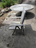 Teak Houten stoelen (6 stuks), Tuin en Terras, Ophalen, Gebruikt, 6 zitplaatsen, Stoel