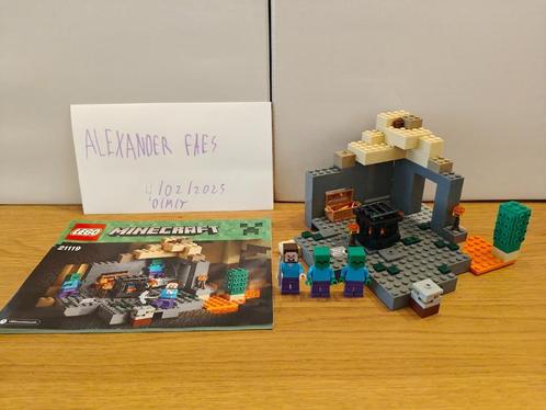LEGO Minecraft The Dungeon 21119, Kinderen en Baby's, Speelgoed | Duplo en Lego, Zo goed als nieuw, Lego, Complete set, Ophalen of Verzenden