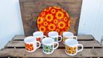 Lot de 6 mugs Lotus Arcopal vintage, Comme neuf, Autres types, Autres styles, Enlèvement ou Envoi