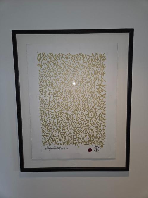 Origineel Werk Benjamin van Oost Zwevend ingekaderd 75x93cm, Antiek en Kunst, Kunst | Schilderijen | Modern, Ophalen