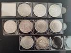 5 Francs France Silver coins 1831-1875 x9, Postzegels en Munten, Frankrijk, Zilver, Ophalen of Verzenden, Losse munt