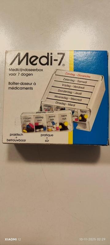 Medicijndoseerdoos (Pillen doos)/ Medi-7 (Voor 7 dagen) beschikbaar voor biedingen