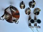 Set spots geborsteld Inox., Huis en Inrichting, Lampen | Spots, Metaal of Aluminium, Ophalen of Verzenden, Zo goed als nieuw, Led