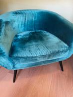 1 persoonszetel met poef, Huis en Inrichting, Ophalen, Zo goed als nieuw, Stof