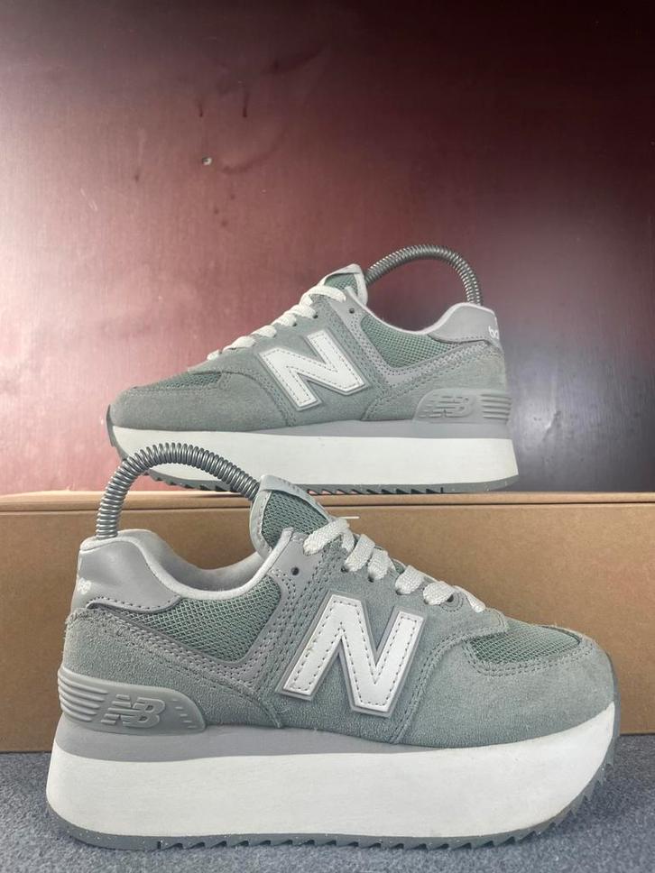 New Balance 574 Sneakers High-Top Maat 36 Groen/Wit/Grijs, Kleding | Dames, Schoenen, Zo goed als nieuw, Sneakers, Groen, Ophalen of Verzenden