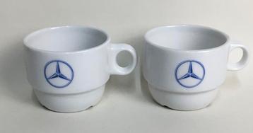 Mercedes 2 Vintage koffie espresso kopjes Sarreguemines beschikbaar voor biedingen