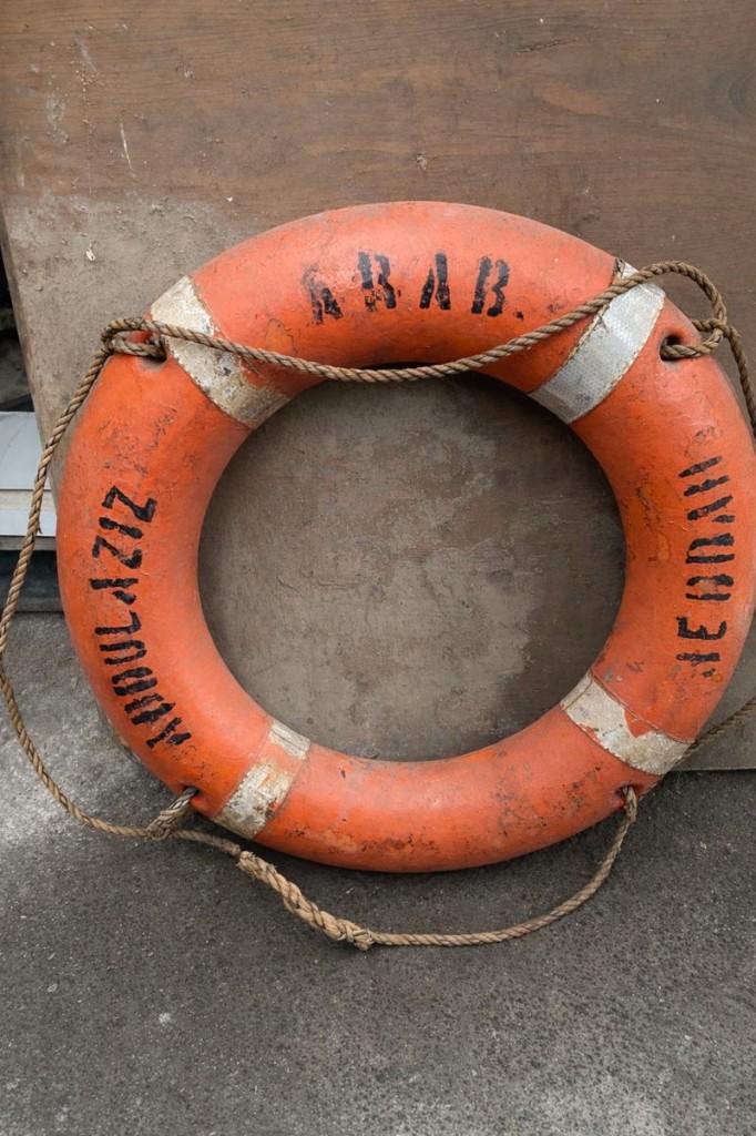 Bouée de sauvetage authentique — décoration maritime, Collections, Marine, Utilisé, Autres types, Bateau à moteur ou Voilier, Enlèvement