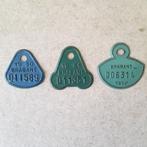 Oude fietsplaten in blik Brabant, 1950, 1951, 1957, Ophalen of Verzenden