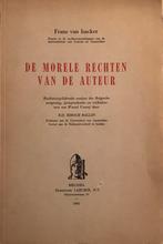 De Morele rechten Van De Auteur: FransVan Isacker 1961., Boeken, Ophalen of Verzenden