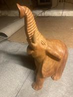 Sculpture éléphant bois Africain, Antiquités & Art, Art | Sculptures & Bois, Enlèvement ou Envoi