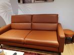 Lederen 2,5 zit Belgisch merk authentix, Huis en Inrichting, Ophalen, 150 tot 200 cm, Driepersoons, Zo goed als nieuw