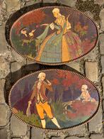 Ensemble de deux peintures gravées, Enlèvement ou Envoi