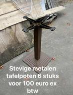 metalen stevige tafelpoten 6 stuks, Huis en Inrichting, Ophalen, Zo goed als nieuw
