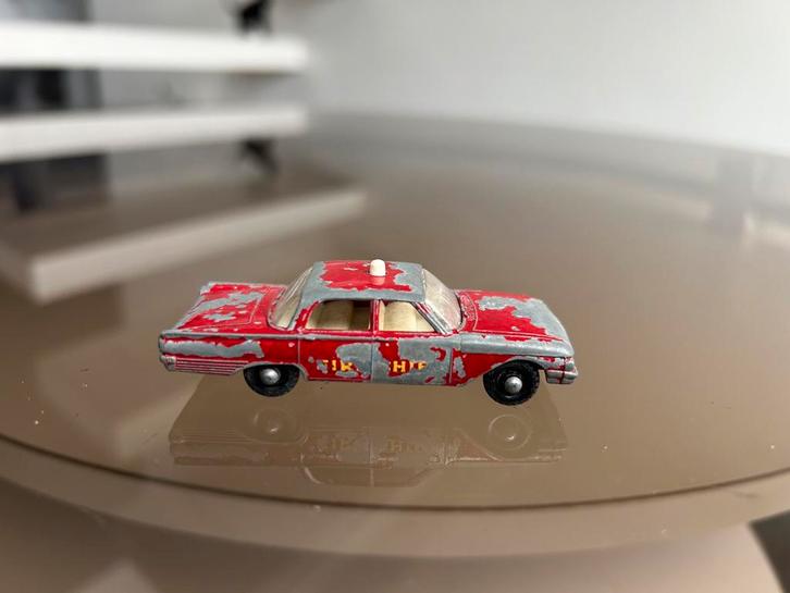 Matchbox Lesney Ford Fairlane Fire Chief's Car nr 59B 1963, Verzamelen, Retro, Ophalen of Verzenden