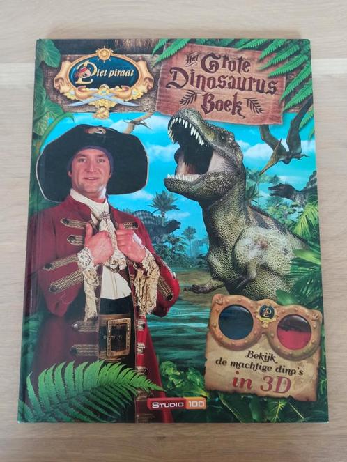 Piet piraat - het grote dinosaurusboek met 3D-bril, Livres, Livres pour enfants | Jeunesse | Moins de 10 ans, Comme neuf, Enlèvement