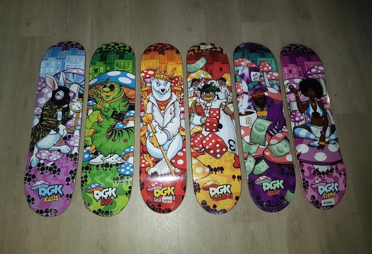 DGK Ghettoland skateboarddeck (meerdere), Sport en Fitness, Skateboarden, Nieuw, Skateboard, Ophalen of Verzenden