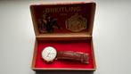 Breitling goud 18 kr vintage werkend, Montre-bracelet, Autres marques, Enlèvement ou Envoi, Cuir